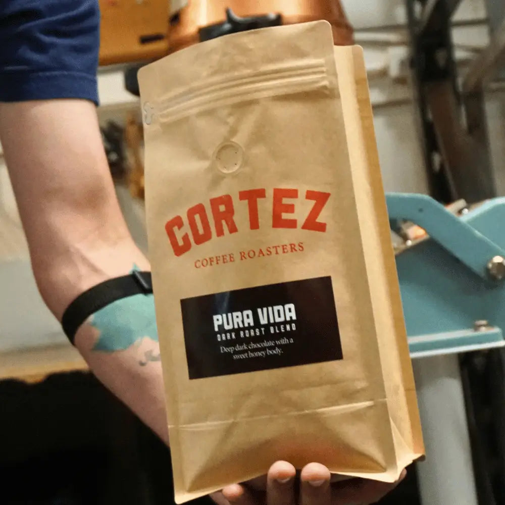 Packaging coffee bag.
