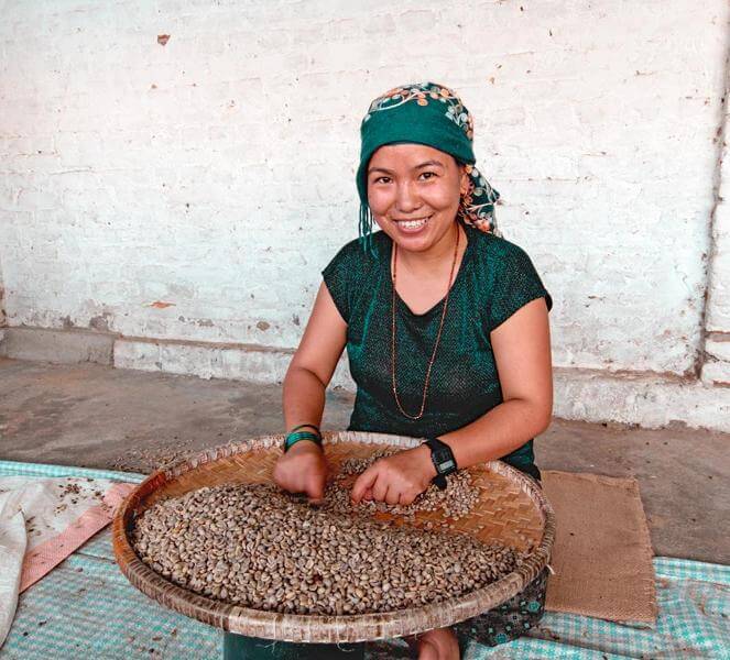 Woman coffee farmer.