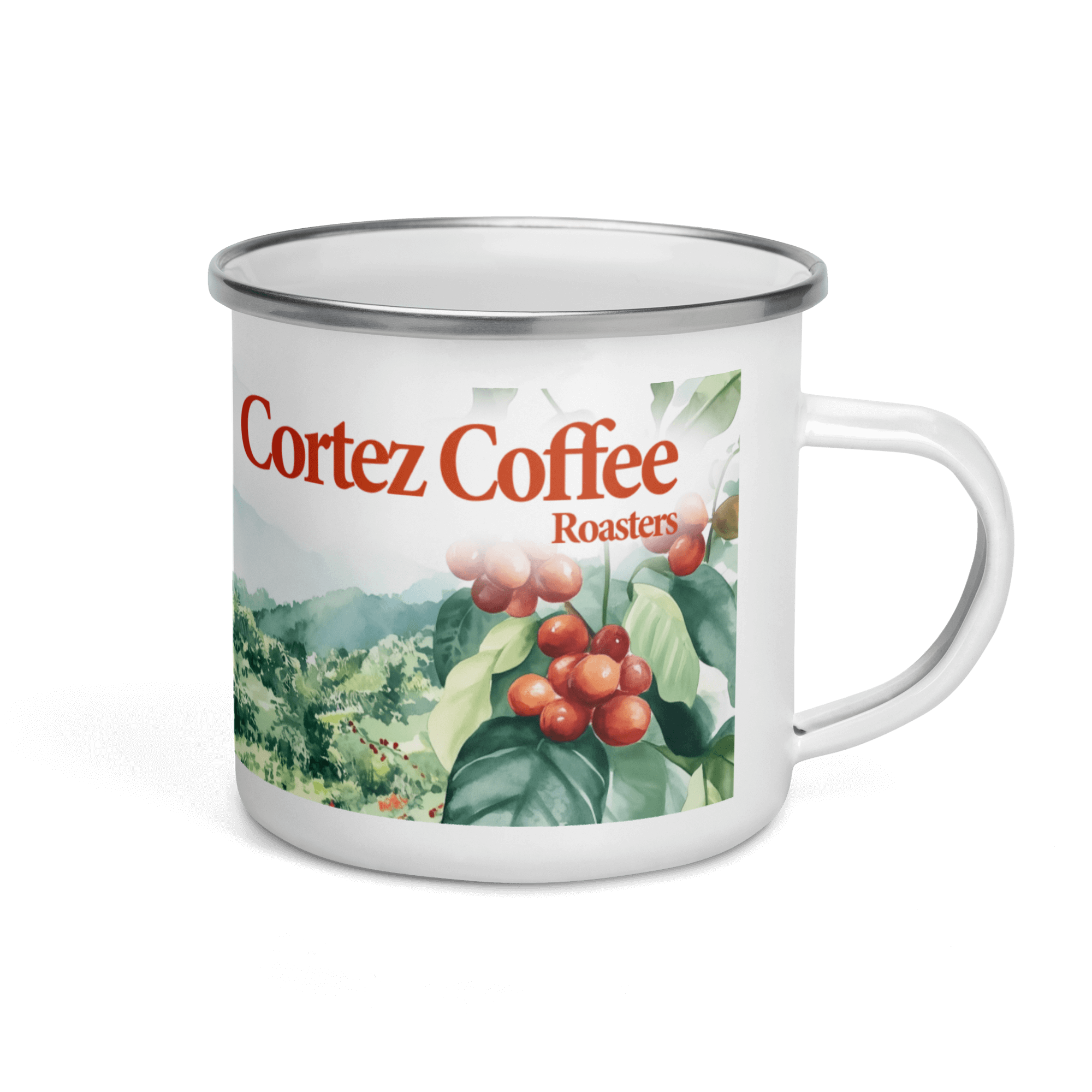 12oz Coffee Farm Enamel Mug