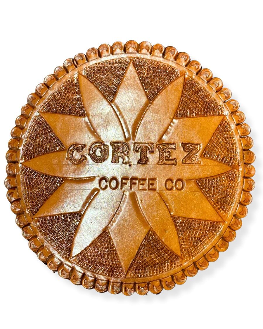 Tazza Espresso nera marchiata Caffè Don Cortez